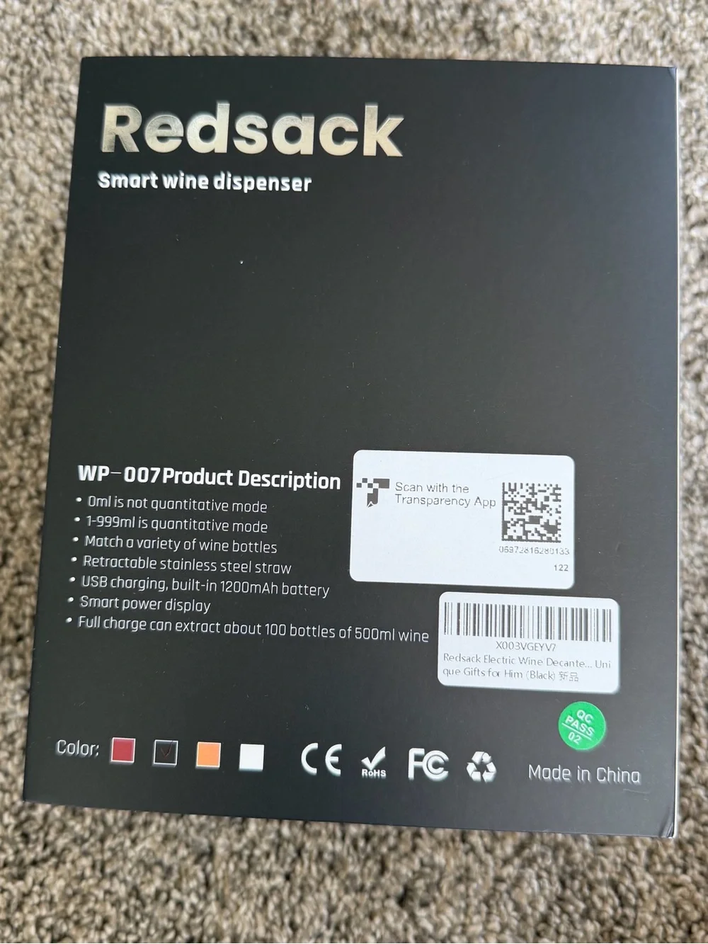 Redsack smart wine